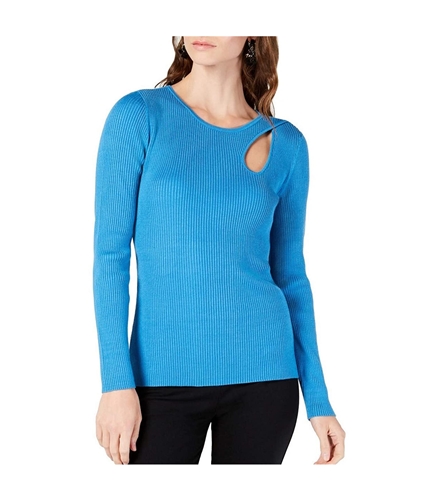 I-N-C Womens Teardrop Cutout Pullover Sweater black M