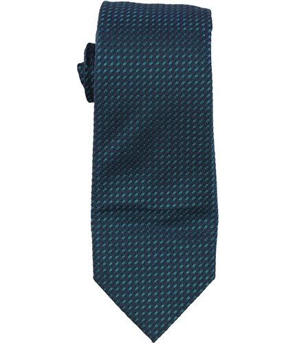Alfani Mens Neat Slim Silk Self-tied Necktie darkblue One Size