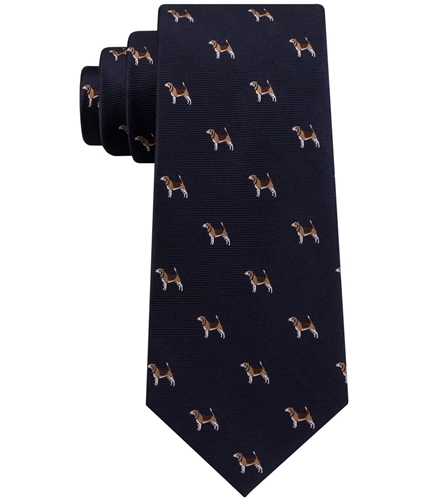Club Room Mens Hunting Dog Self-tied Necktie navy One Size