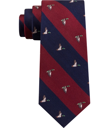 Club Room Mens Duck Bar Stripe Self-tied Necktie redblue One Size