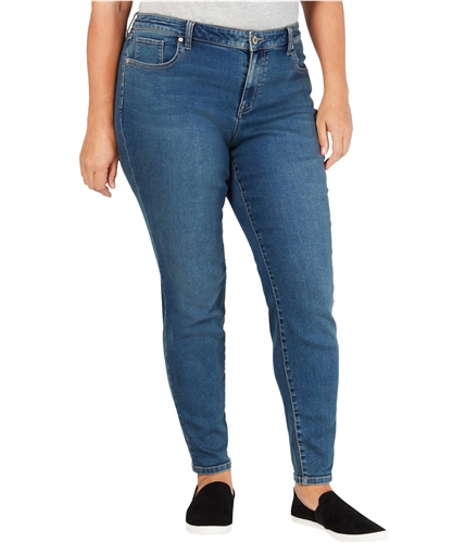 Style & Co. Womens Ultra Skinny Fit Jeans darkblue 22W/28