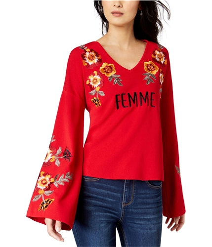 I-N-C Womens Femme Pullover Blouse realred S