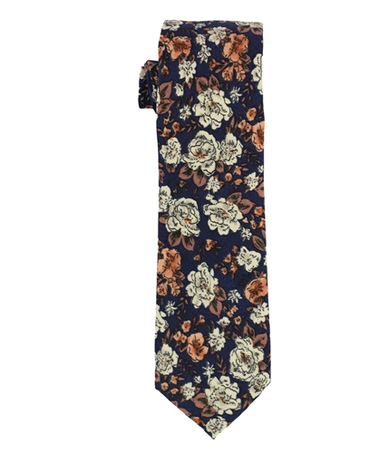 bar III Mens Madison Floral Skinny Self-tied Necktie navy One Size