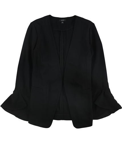 Alfani Womens Flutter Sleeve Jacket black XS