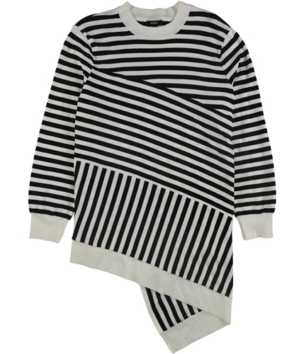 Alfani Womens Striped Knit Sweater black M