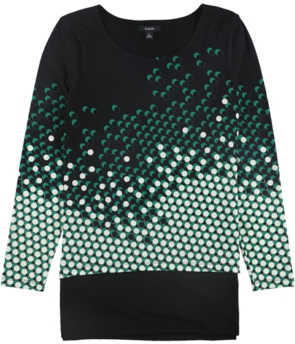 Alfani Womens Popover Pullover Blouse black M