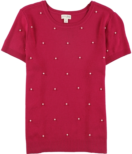 maison Jules Womens Pearl Pullover Sweater darkpink XL
