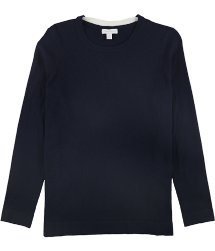 Charter Club Womens Contrast Trim Pullover Sweater intrepidblue S