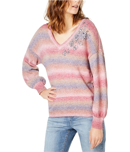 I-N-C Womens Gemstone Pullover Sweater ltpaspink S