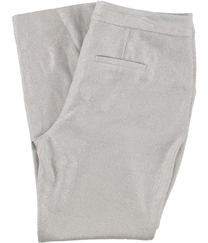 I-N-C Womens Foil Crepe Casual Cropped Pants white 6x27