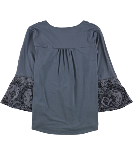 Style & Co. Womens Lantern Sleeve Pullover Blouse avbkue L
