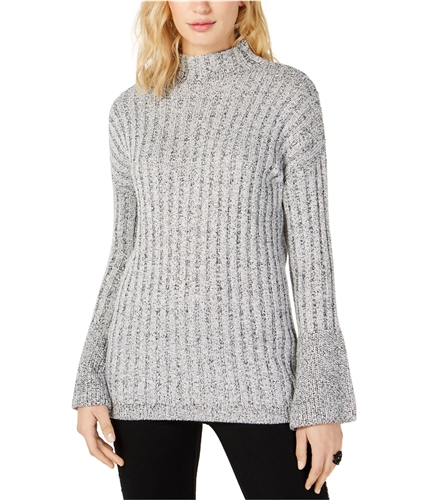 I-N-C Womens Bell-Sleeve Pullover Sweater gray XS