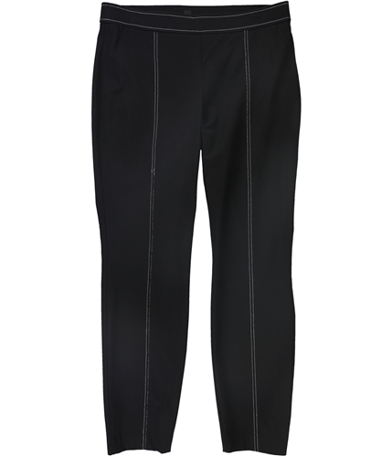 Alfani Womens Contrast Stitching Casual Trouser Pants black 4x29