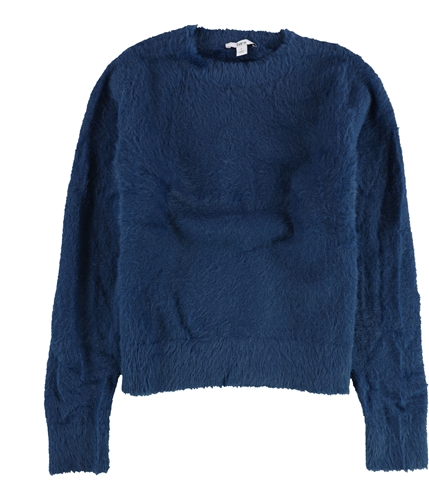 bar III Womens Eyelash Pullover Sweater blueflame XS
