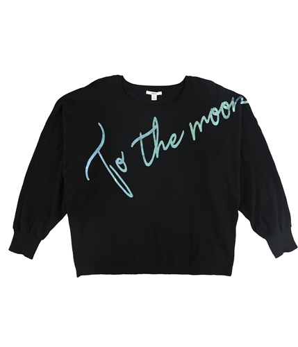 bar III Womens Glitter Pullover Sweater black XL
