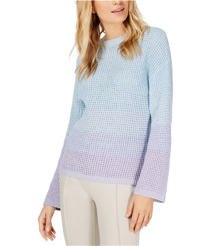 I-N-C Womens Dip-Dye Knit Sweater blue XS