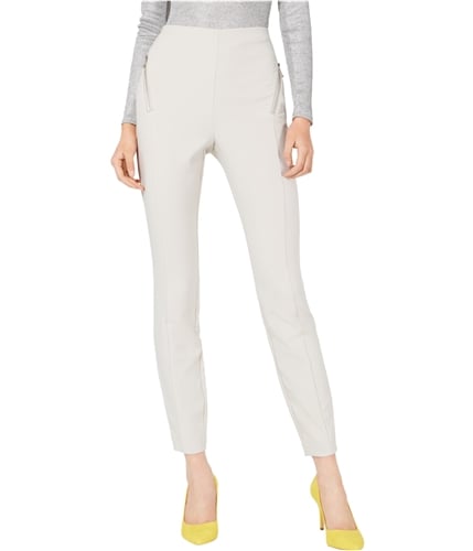I-N-C Womens Zip-Pocket Casual Trouser Pants beige 6x30