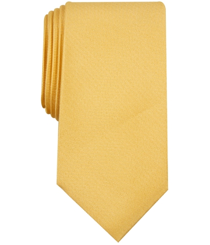 Club Room Mens Basic Solid Self-tied Necktie yellow One Size