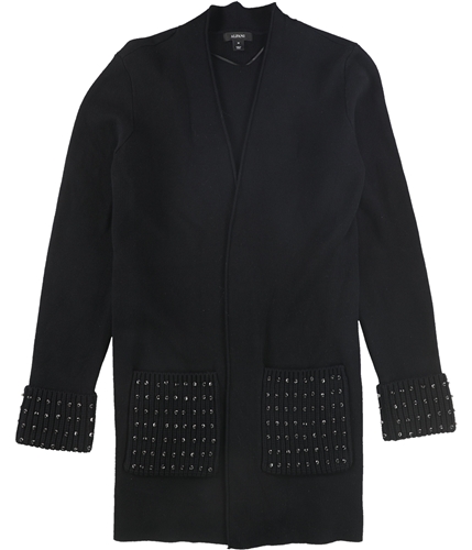 Alfani Womens Embellished Cardigan Sweater black S