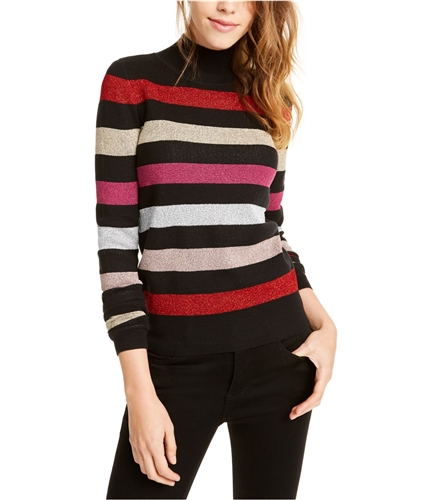 maison Jules Womens Stripe Pullover Sweater multicolor L