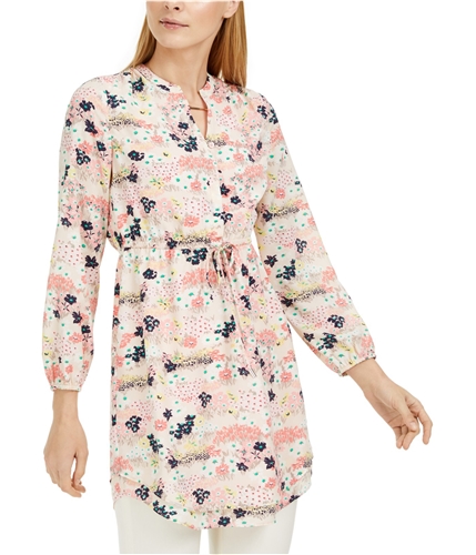 maison Jules Womens Floral Shirt Dress pink XS