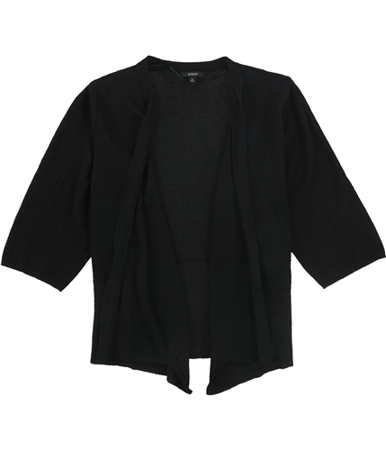 Alfani Womens Solid Cardigan Sweater black 2XL