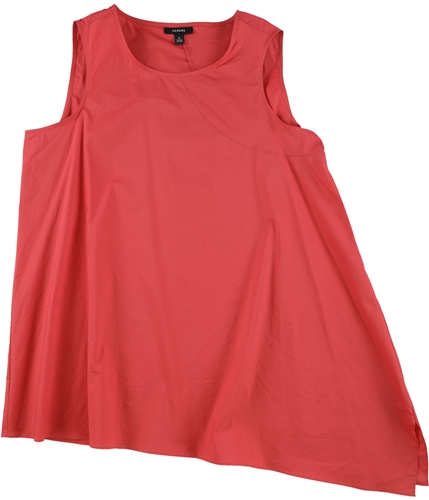Alfani Womens Solid Sleeveless Blouse Top cranberry S