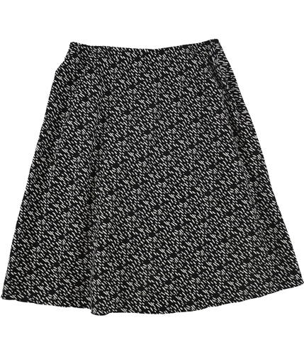 Alfani Womens Abstract Midi Skirt black 2