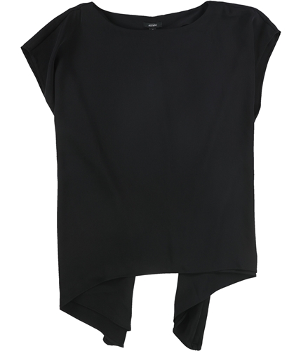 Alfani Womens Solid Pullover Blouse black XL