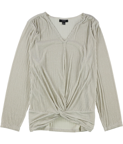 Alfani Womens Striped Pullover Blouse natural L
