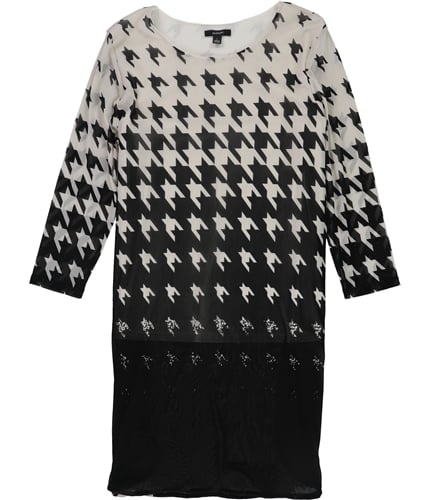 Alfani Womens Gradient Tunic Blouse black L