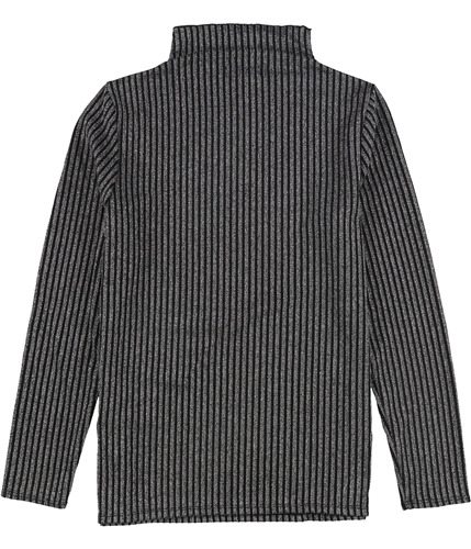 Alfani Womens Ribbed Pullover Blouse silver S