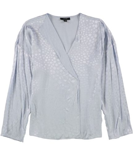 Alfani Womens Dots Pullover Blouse blue XS
