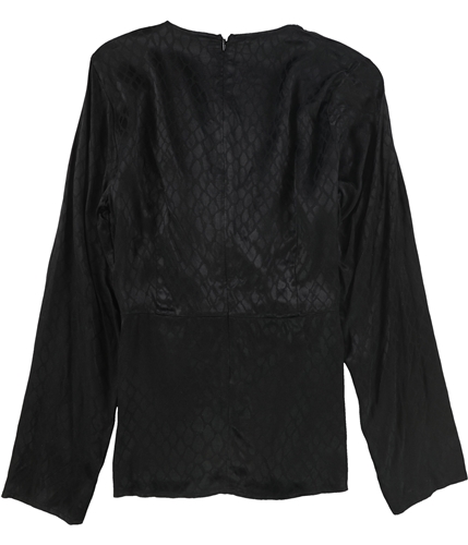 Alfani Womens Scales Pullover Blouse black S