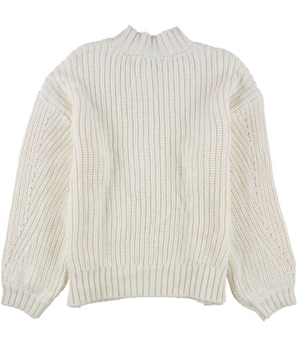 Alfani Womens Mixed-Stitch Pullover Sweater antiquewhite S