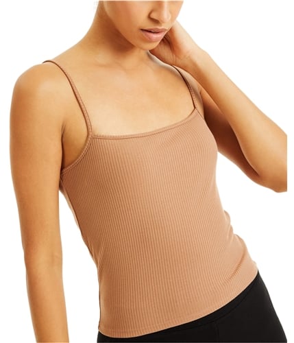 I-N-C Womens Ribbed Tank Top beige S