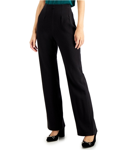 I-N-C Womens Pleated Athletic Sweatpants black XS/32