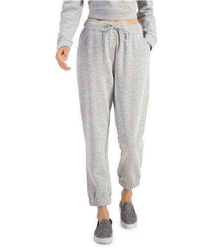 I-N-C Womens Micro Studded Athletic Sweatpants gray XS/26