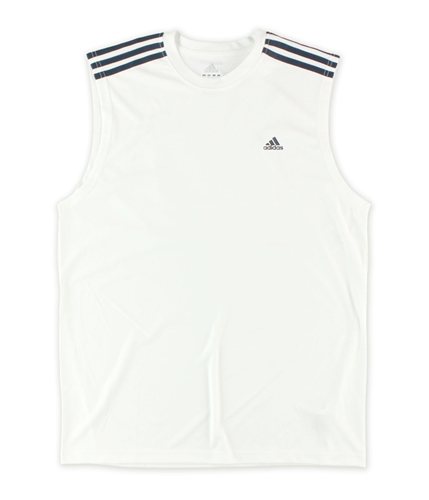 Adidas Mens Essen Performance No Sleeve Graphic T-Shirt whitedarknavy M