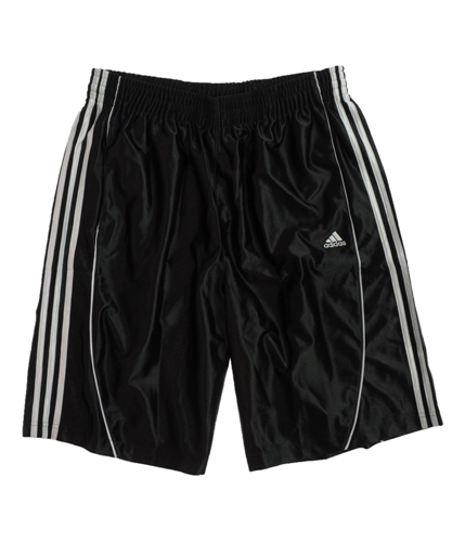 Adidas Mens 3-strp Basketball Athletic Walking Shorts blackwhite XL