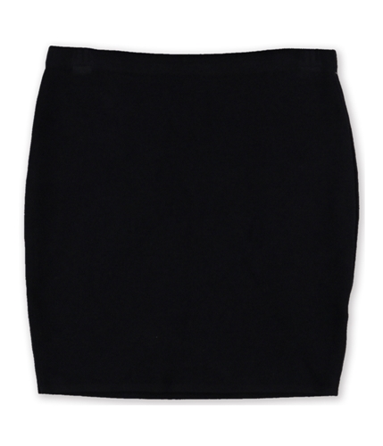 Rachel Roy Womens Ribbed Mini Skirt black S