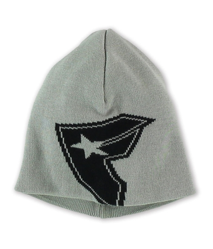 Famous Stars and Straps Mens Giant Badge Beanie Hat greyblack One Size