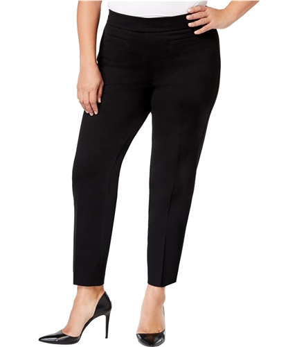Nine West Womens Solid Casual Trouser Pants black 16W/29