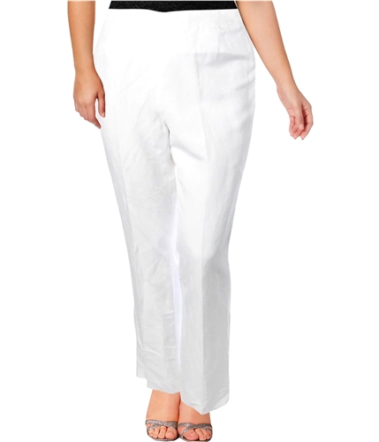 Kasper Womens Audrey Casual Trouser Pants white 6x31
