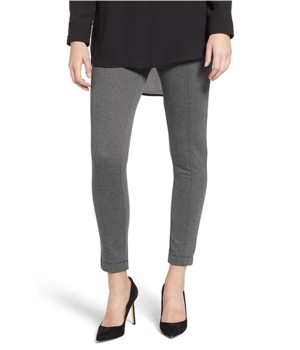 Anne Klein Womens Herringbone Knit Casual Trouser Pants black 2x28