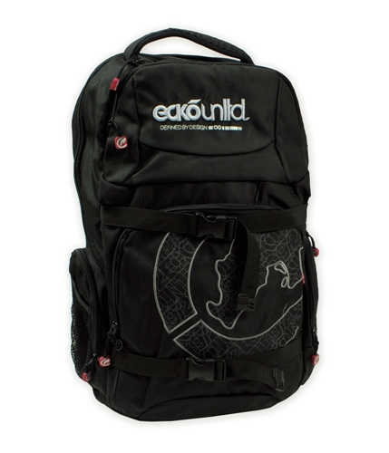 Ecko Unltd. Mens Embossed Laptop Board Bag Backpack blackblk
