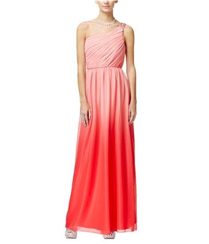 BCX Womens Embellished Ombre Gown Dress coral 5