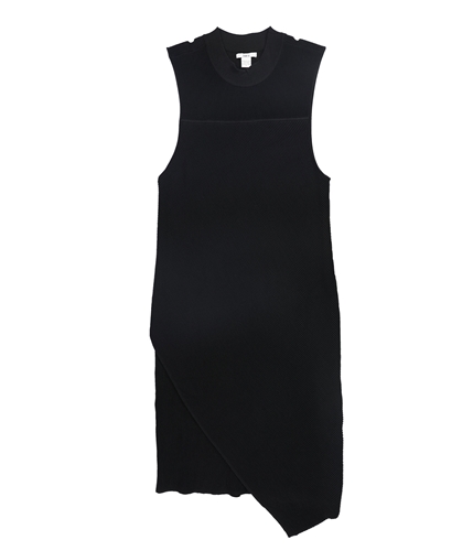 bar III Womens Ribbed Sweater Dress deepblack S