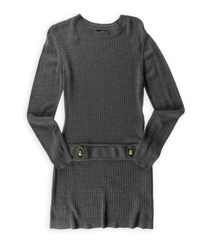 IZ Byer California Womens Pullover Sweater Dress charcoal L
