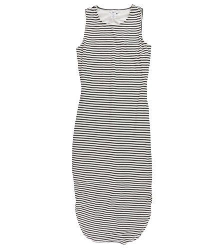 bar III Womens Striped Bodycon Tank Dress blackcombo XS